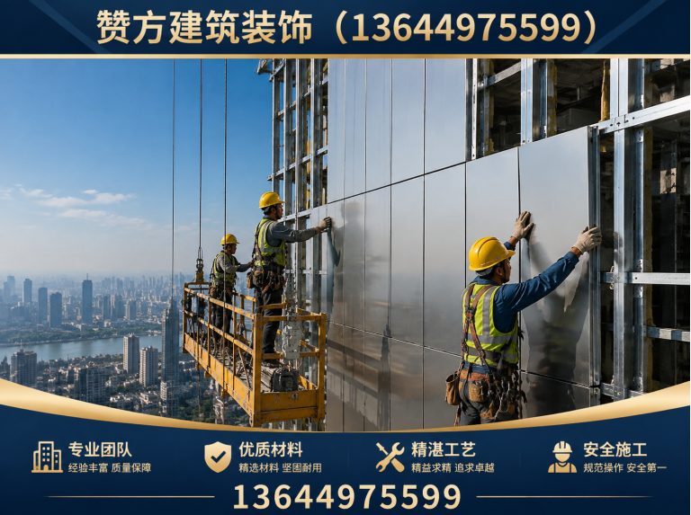 于洪区金属幕墙施工展示图